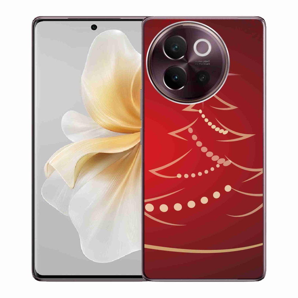 Gél borító mmCase a Vivo V40 Lite 5G-hez - karácsonyfa karikatúra