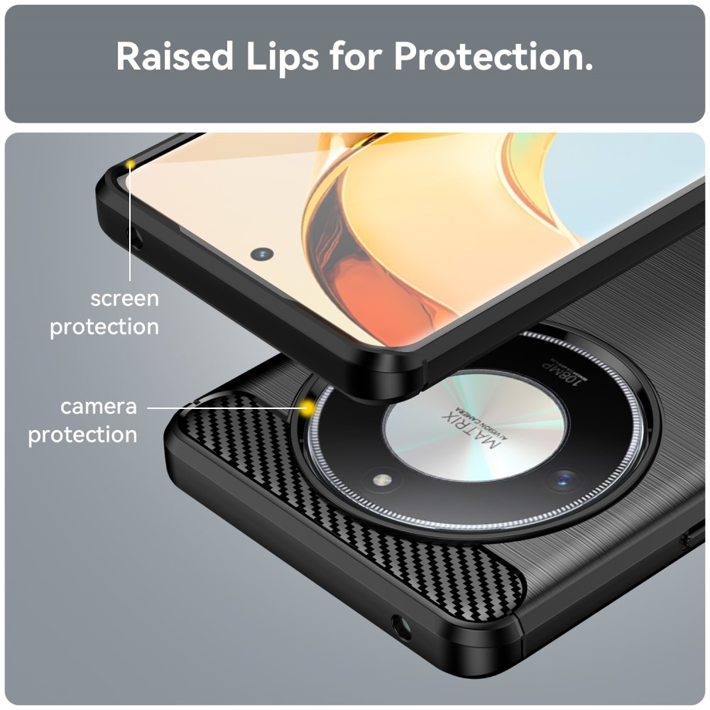 Szénálló zselés tok a Honor Magic 6 Lite 5G készülékhez - fekete