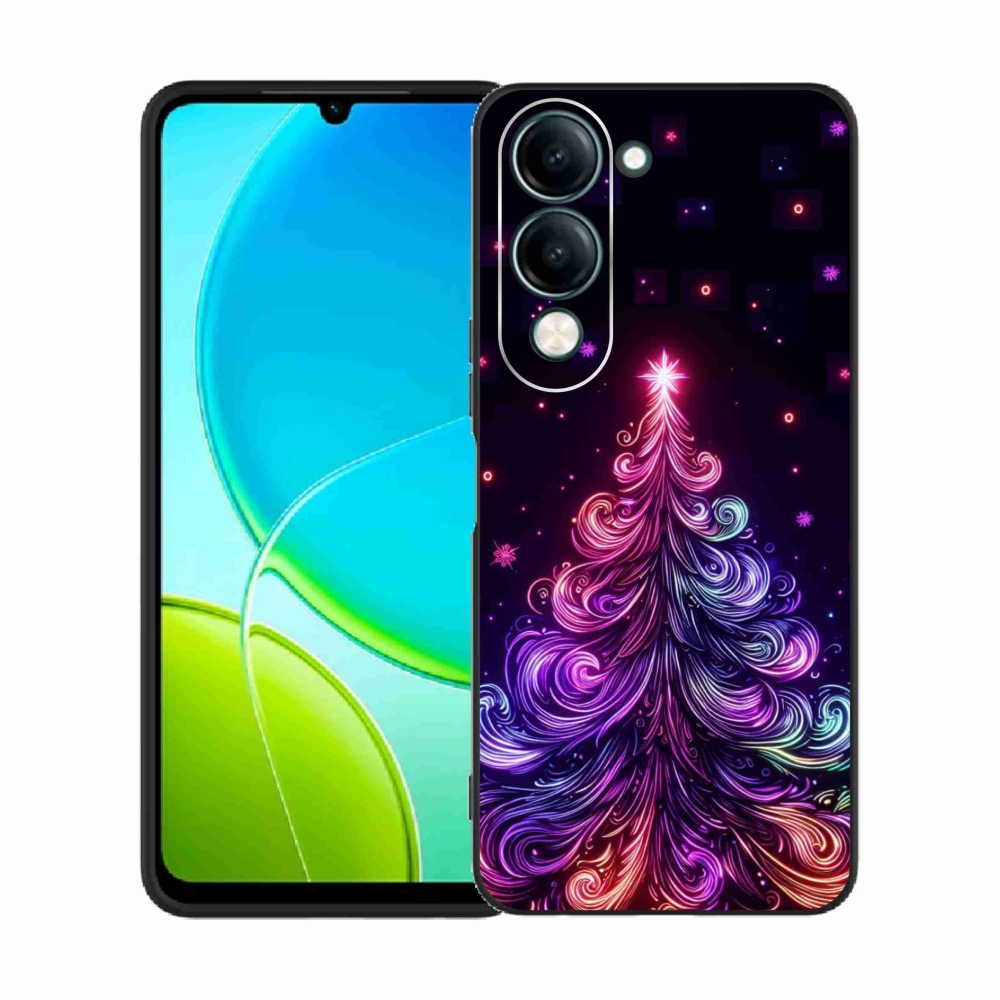 Gél borítás mmCase a Vivo Y29s 5G-hez - neon karácsonyfa 1
