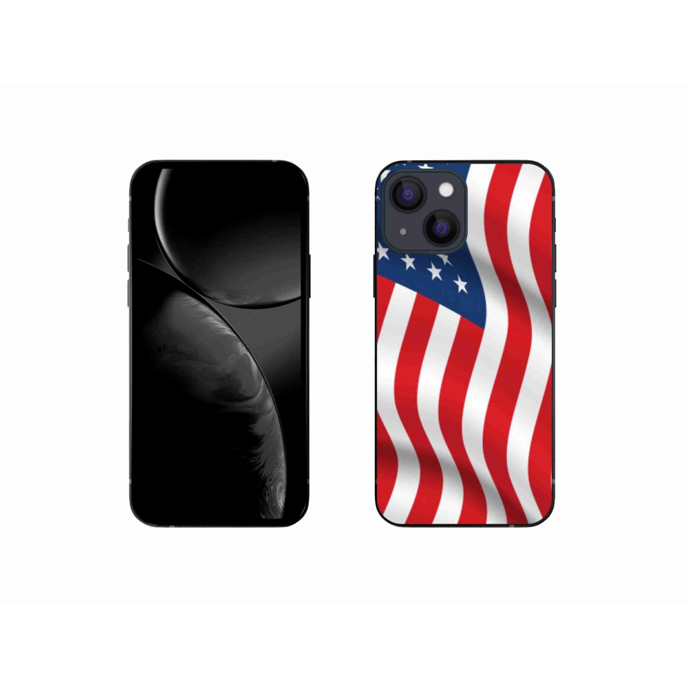 Gél borító mmCase iPhone 13 mini 5.4 - amerikai zászlóhoz