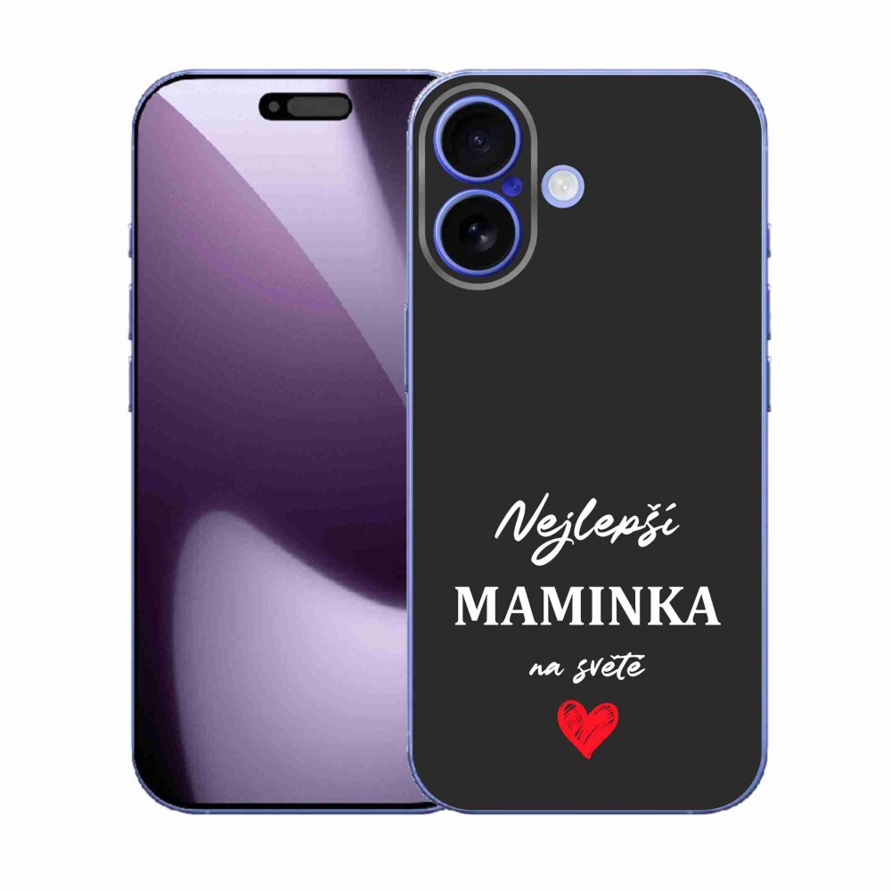 Gél borító mmCase iPhone 17 - legjobb anya 1 fekete háttér