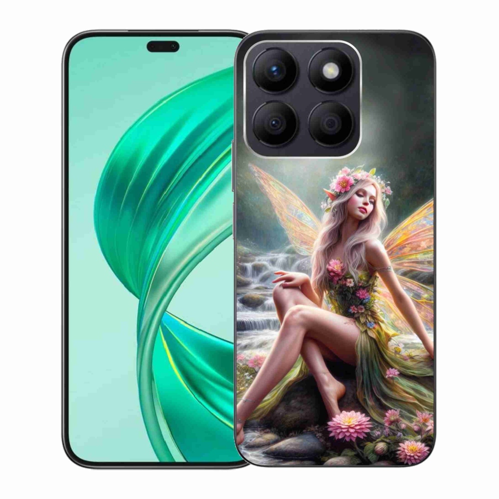 Zselés borítás mmCase a Honor X8b számára - pillangó nő 1