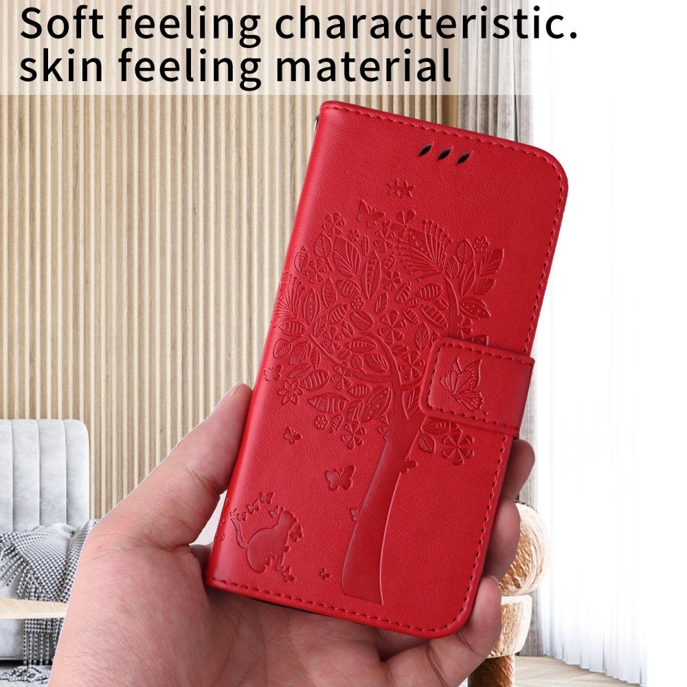 Fák könyve tok Xiaomi Redmi A5 (171.7x77.8x8.3mm) - piros