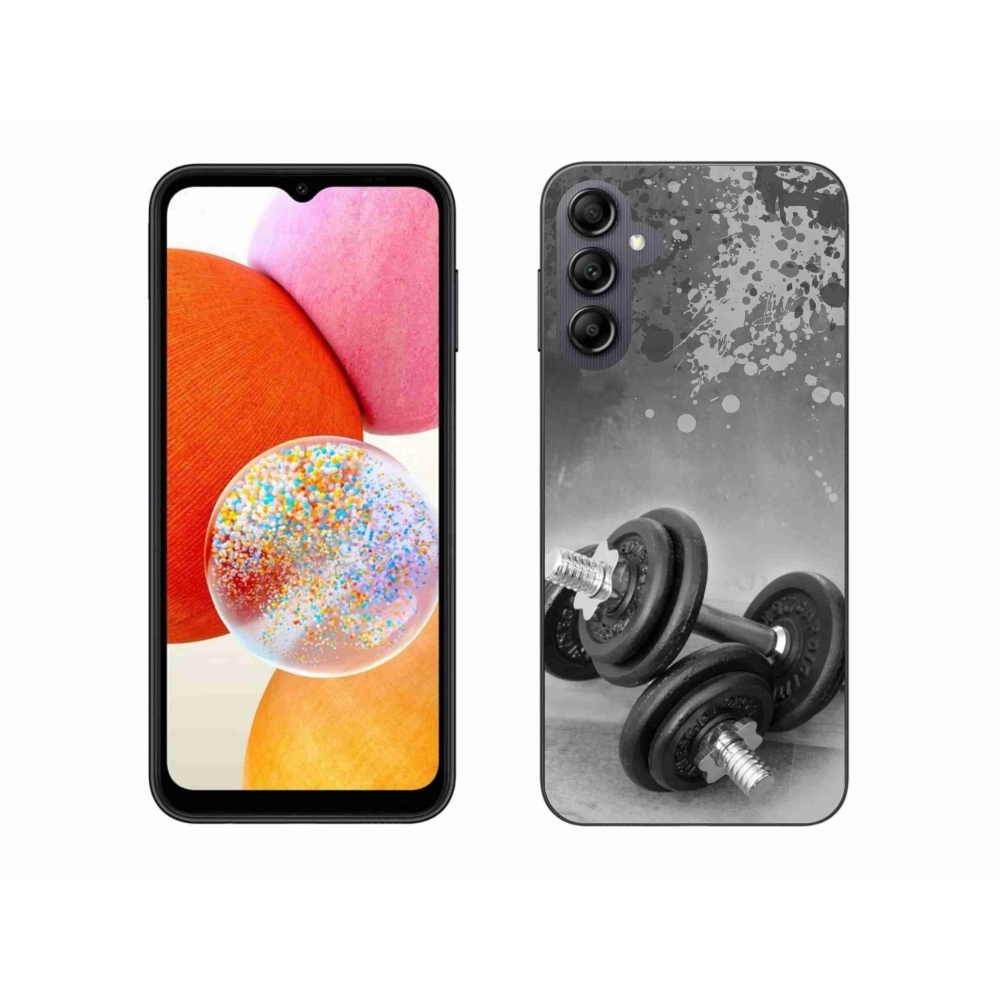 Zselés borítás mmCase Samsung Galaxy A14 4G/5G készülékhez - súlyzók 1