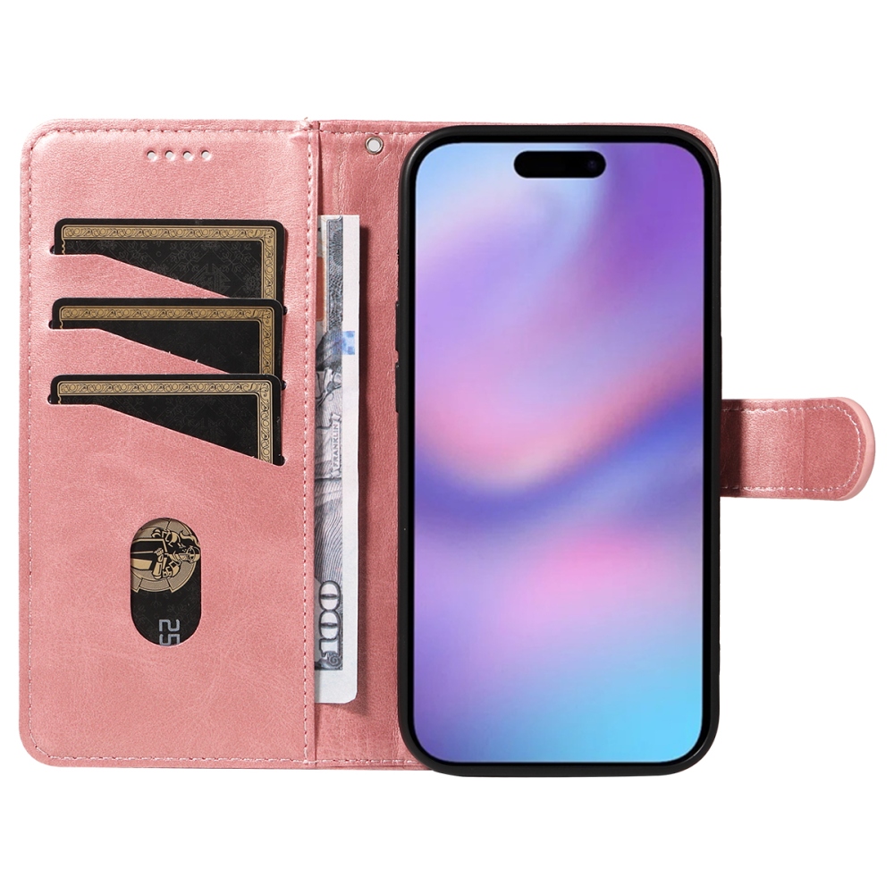 Póló alakú könyvtáska iPhone 17 készülékhez - rózsaarany