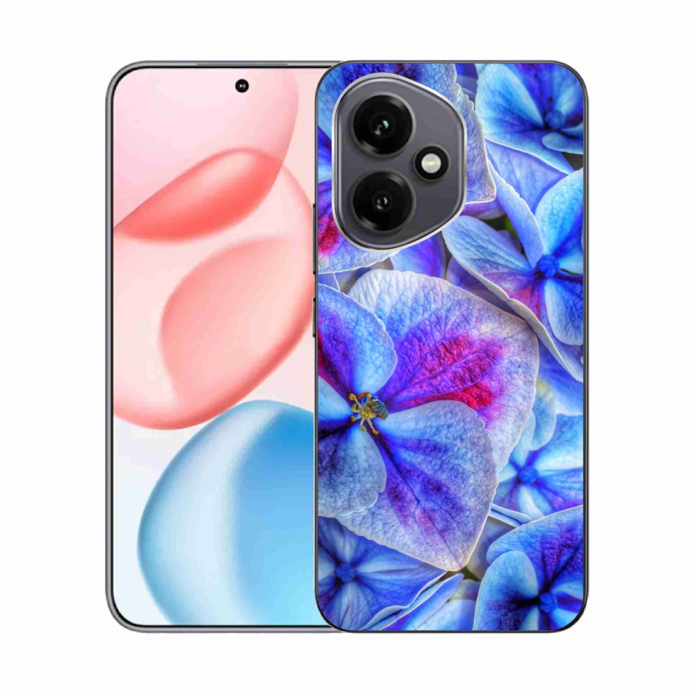Zselés borító mmCase a Honor 400-hoz - kék virágok 1