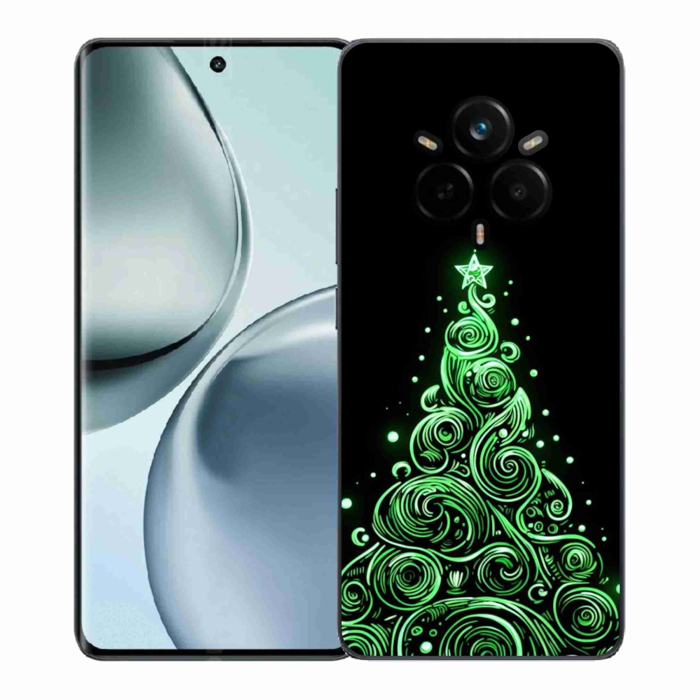 Gél borítás mmCase a Realme 14 Pro+ 5G számára - neon karácsonyfa 3