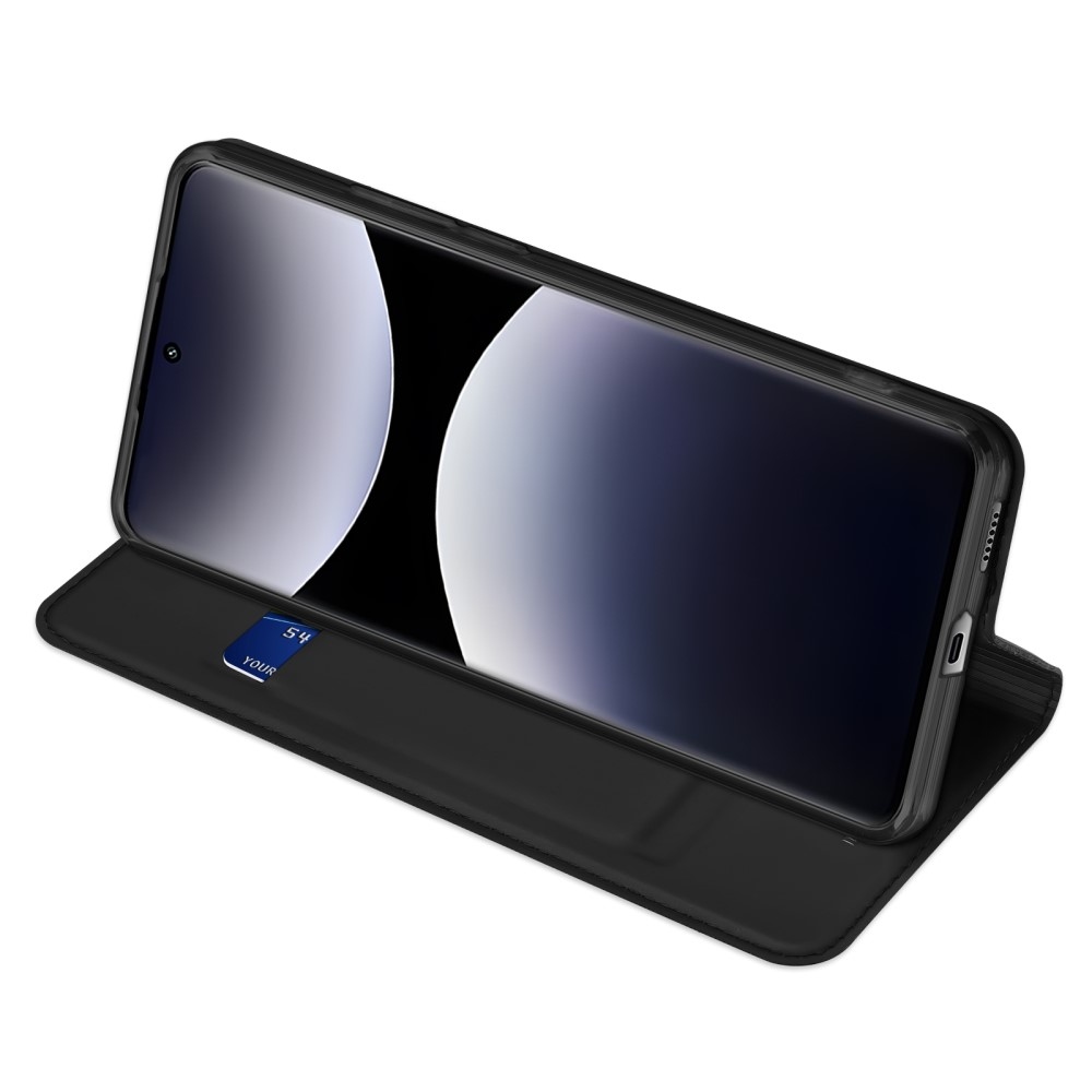 DUX könyvtáska Xiaomi Redmi Note 14 Pro-hoz - fekete