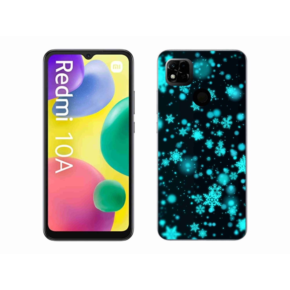 Gél borítás mmCase a Xiaomi Redmi 10A számára - hópelyhek 1