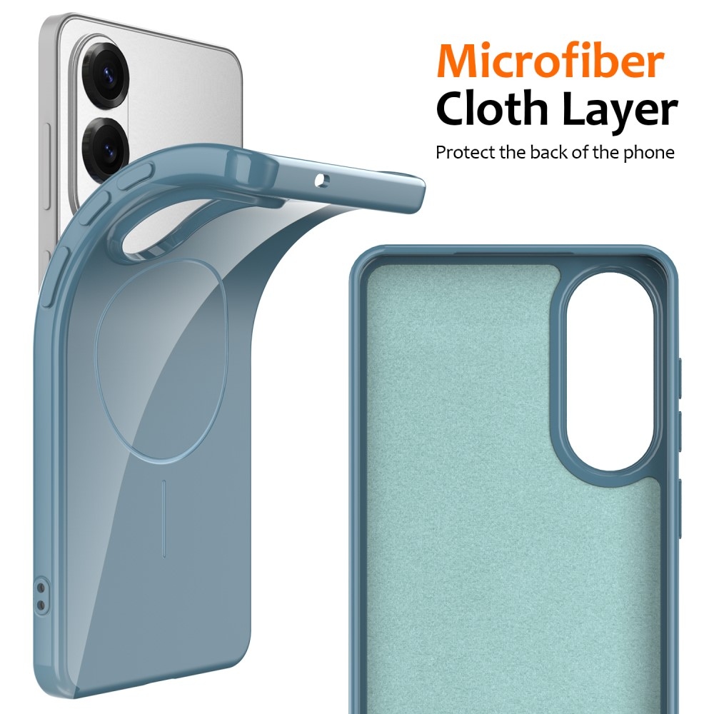 MagSafe zselés tok Samsung Galaxy S25 Edge készülékhez - kék