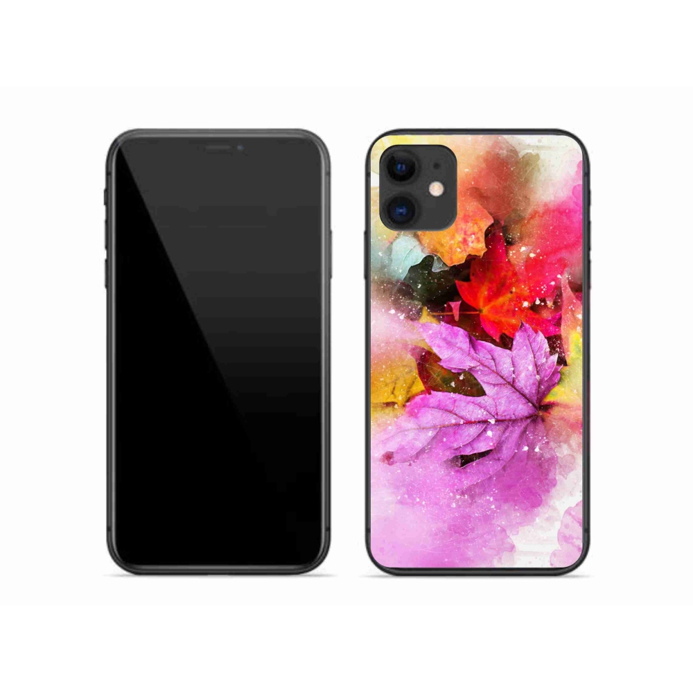 Gél borítás mmCase iPhone 11 készülékhez - színes levelek