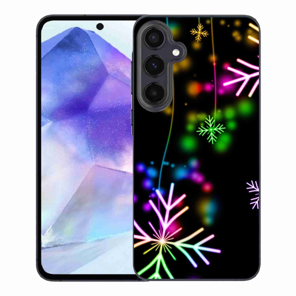 Zselés borítás mmCase Samsung Galaxy A55 5G - színes pelyhekhez