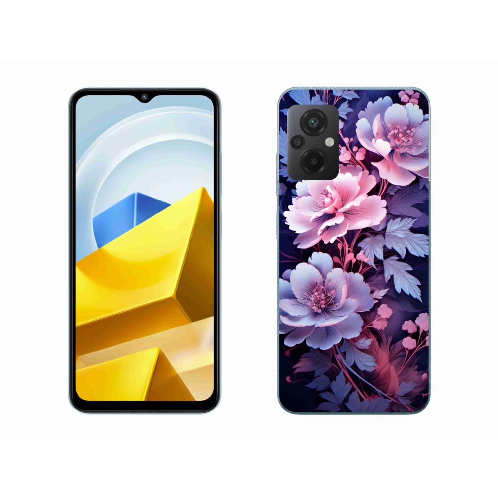 Gél borító mmCase a Xiaomi Poco M5 4G-hez - virágok 11