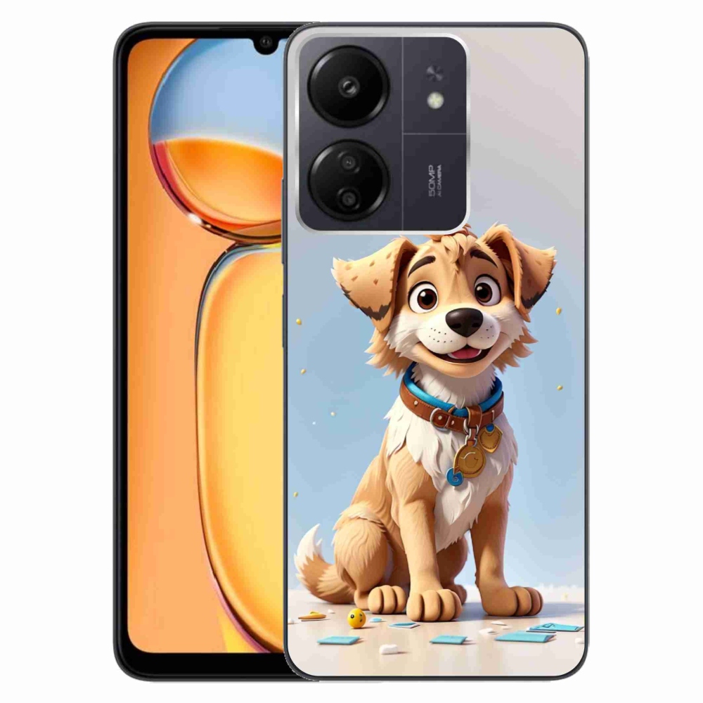 Gél borítás mmCase a Xiaomi Poco C65/Redmi 13C számára - rajzfilm kiskutya