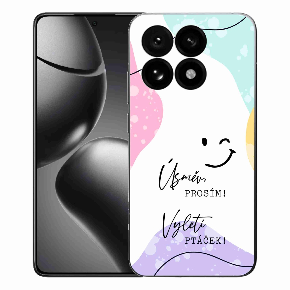 Gél borító mmCase a Xiaomi 15T-hez - vicces szöveg 4 fehér háttérrel