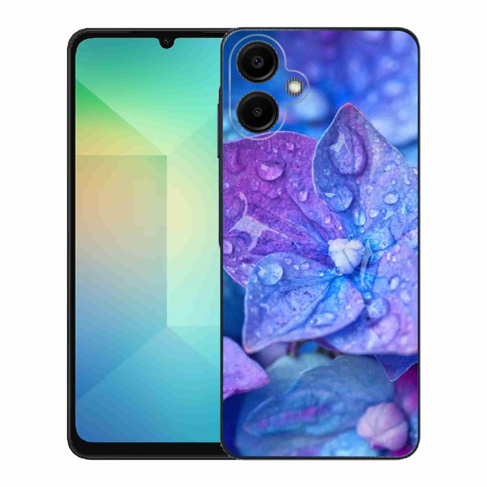 Gél borítás mmCase Samsung Galaxy A06 4G - lila virág