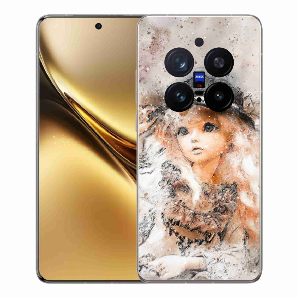 Zselés borítás mmCase a Vivo X200 Pro 5G készülékhez - lány sapkával