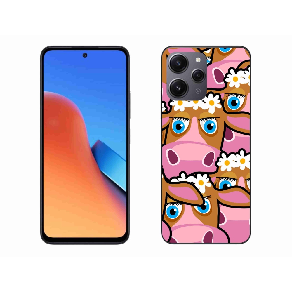 Gél borítás mmCase a Xiaomi Redmi 12-hez - karikatúrás tehenek