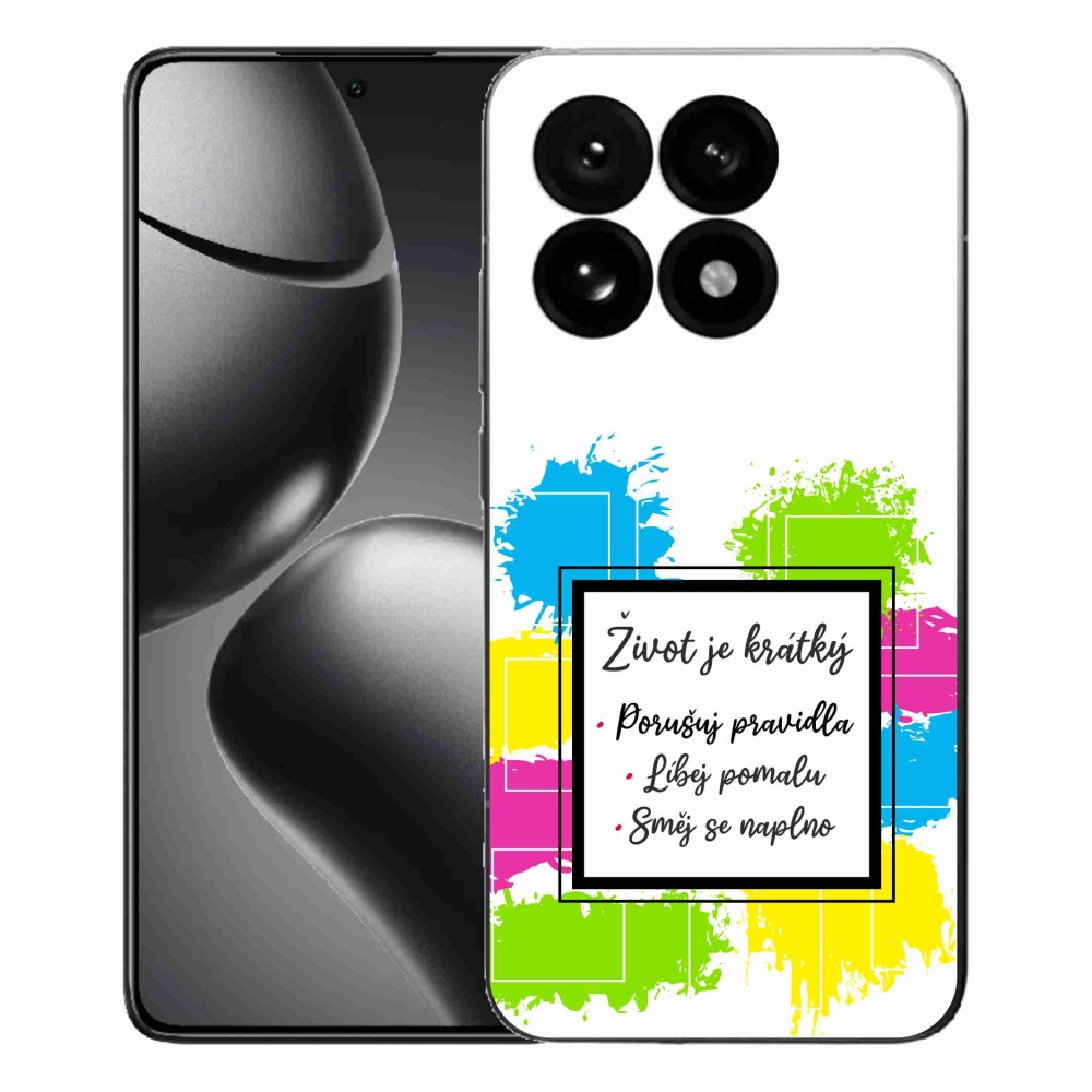 Gél borítás mmCase a Xiaomi 15T-hez - idézem 5 fehér háttér