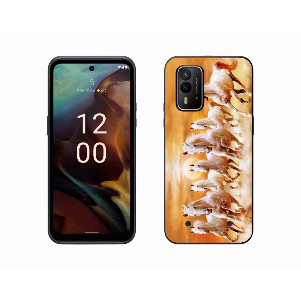 Gél tok mmCase a Nokia XR21 készülékhez - lovak 2