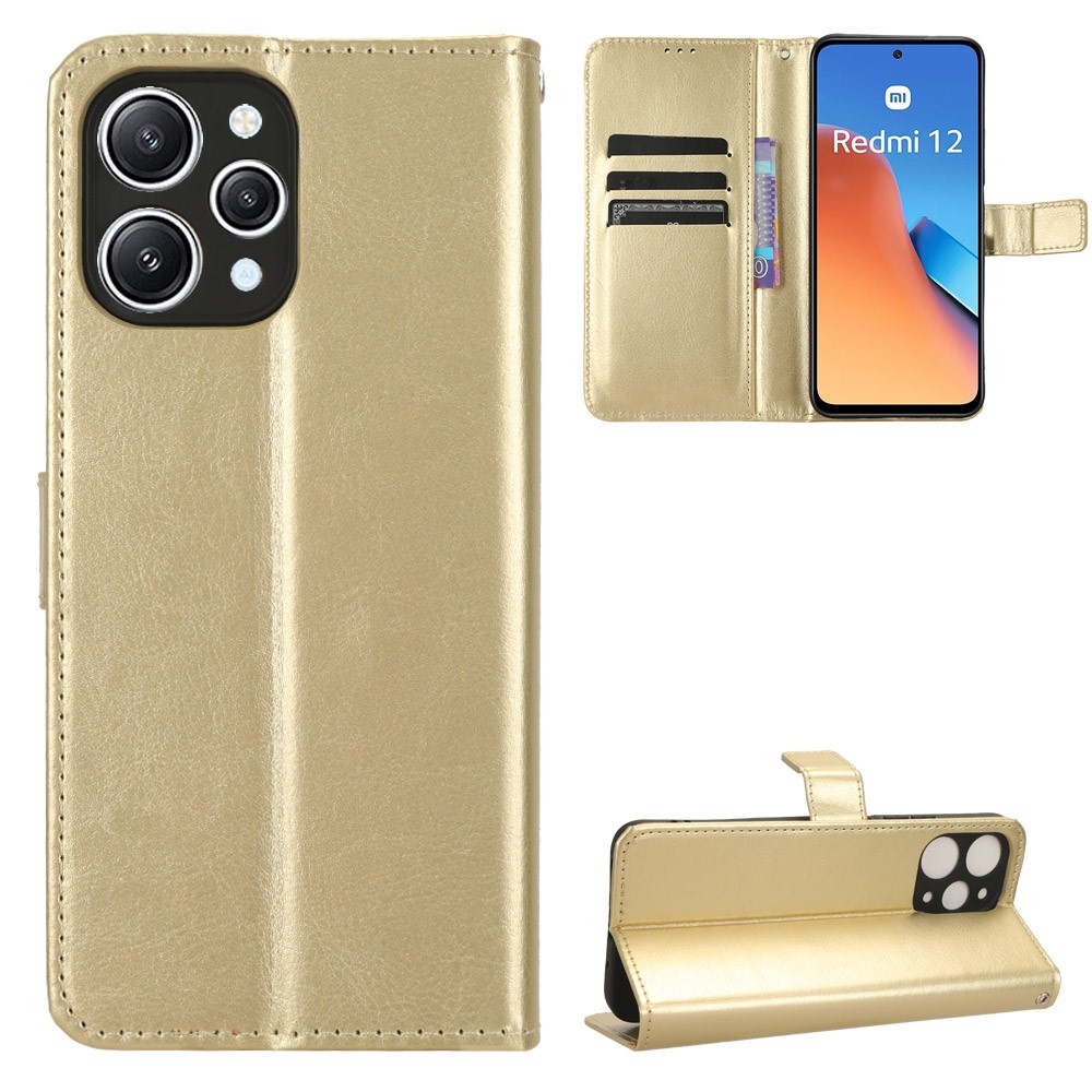Lókönyv tok a Xiaomi Redmi 12 4G/5G készülékhez - arany színben