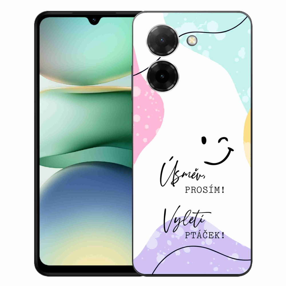 Gél borító mmCase a Xiaomi Redmi A5 (173.45x79.35x8.45mm) - vicces szöveg 4 fehér háttérrel