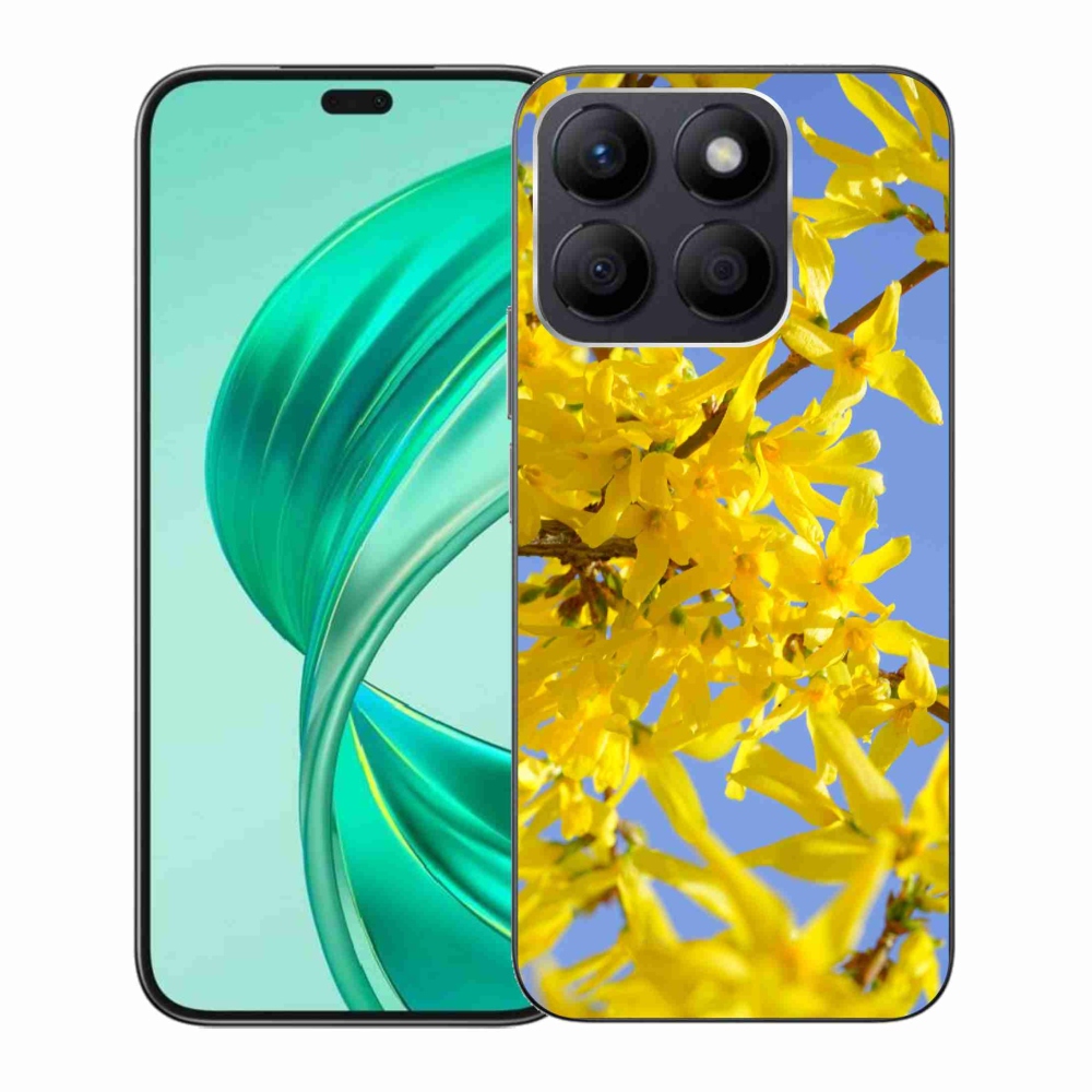 Zselés borító mmCase a Honor X8b készülékhez - sárga virágok