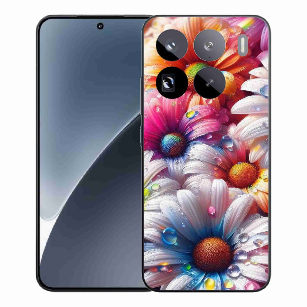 Gél borítás mmCase a Xiaomi 15 Pro-hoz - színes százszorszépek