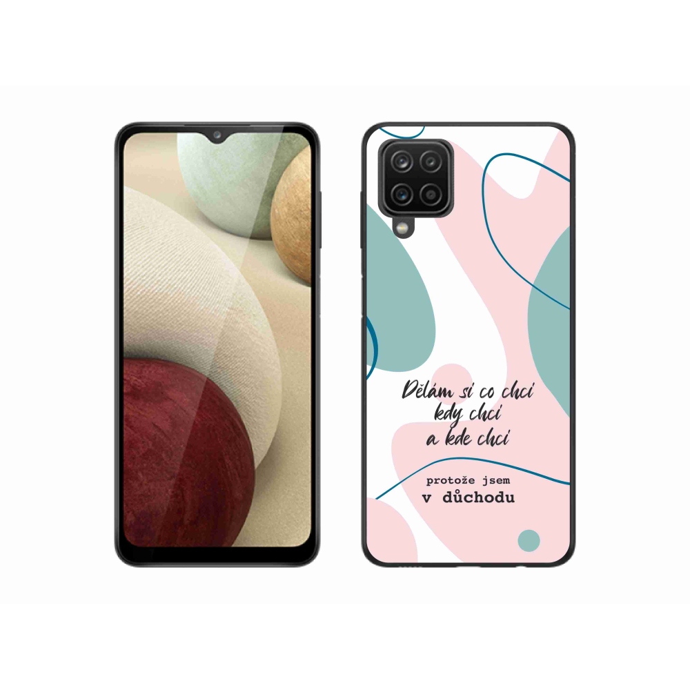 Gél borító mmCase Samsung Galaxy M12 - vicces szöveg 10 fehér háttérrel