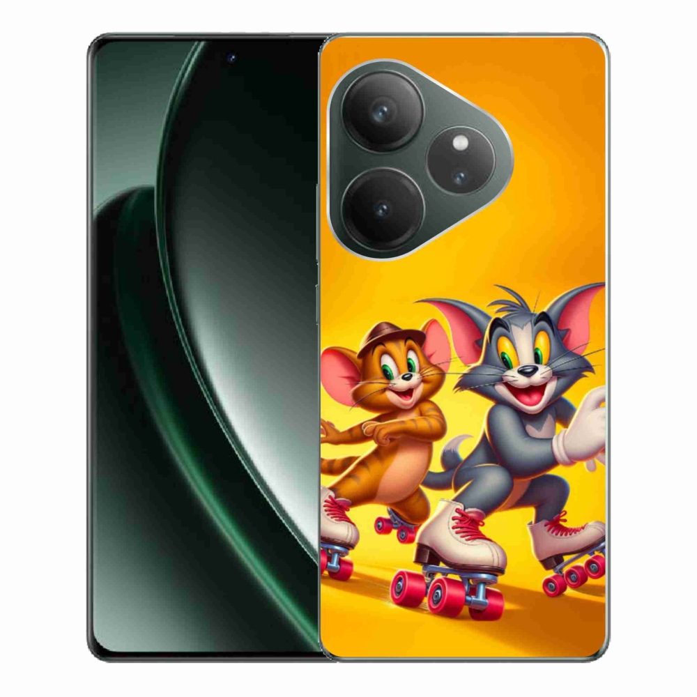 Gél borítás mmCase a Realme GT 6 5G/GT 6T 5G számára - tom a jerry
