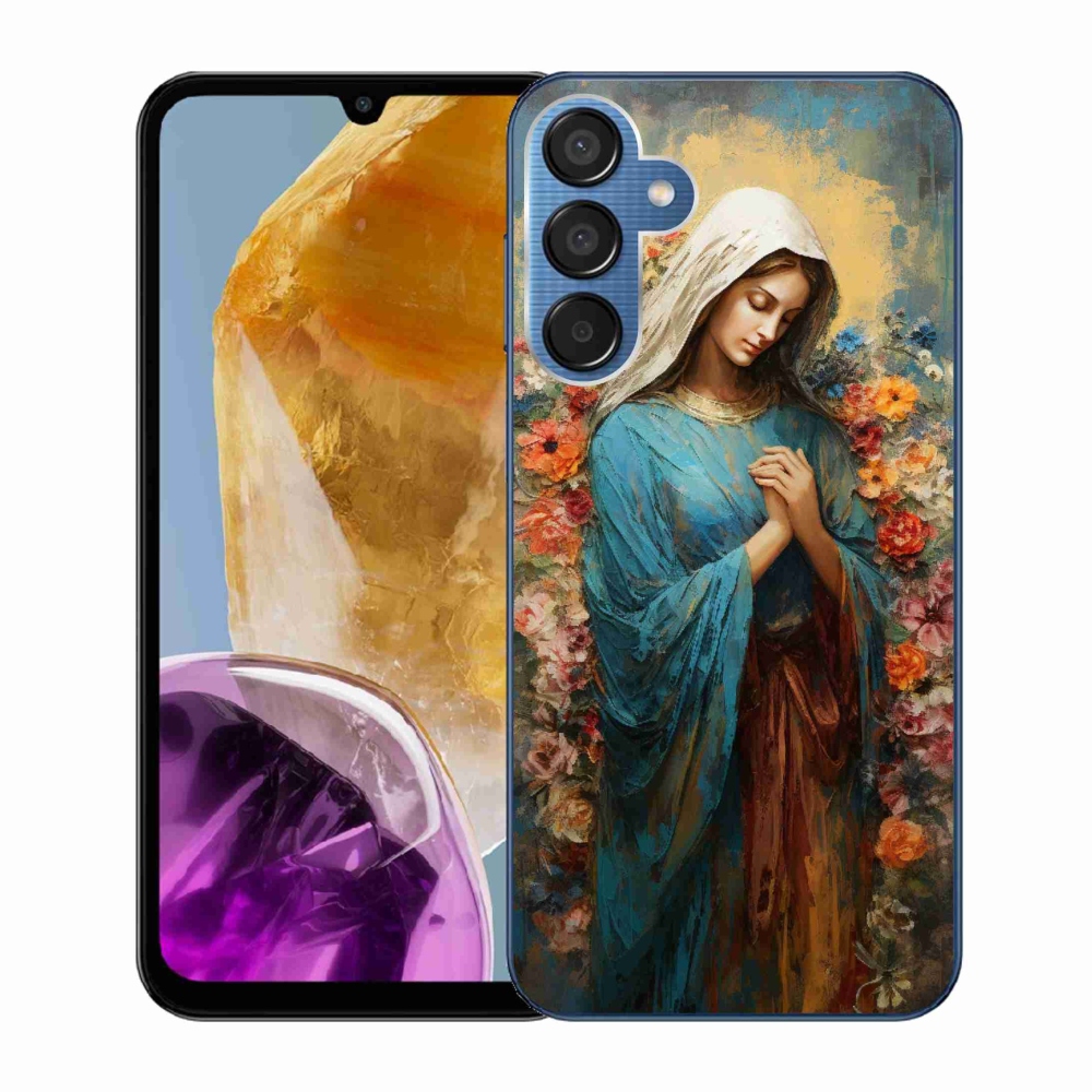 Zselés borítás mmCase Samsung Galaxy M15 5G - szent nőhöz