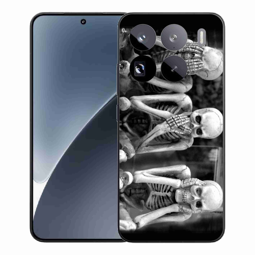 Gél borítás mmCase a Xiaomi 15 Pro számára - csontvázak