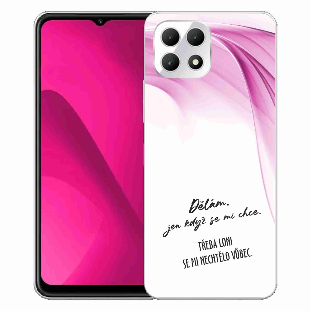 Zselés borító mmCase a T-Mobile T Phone 2 készülékhez - vicces szöveg 12 fehér háttér