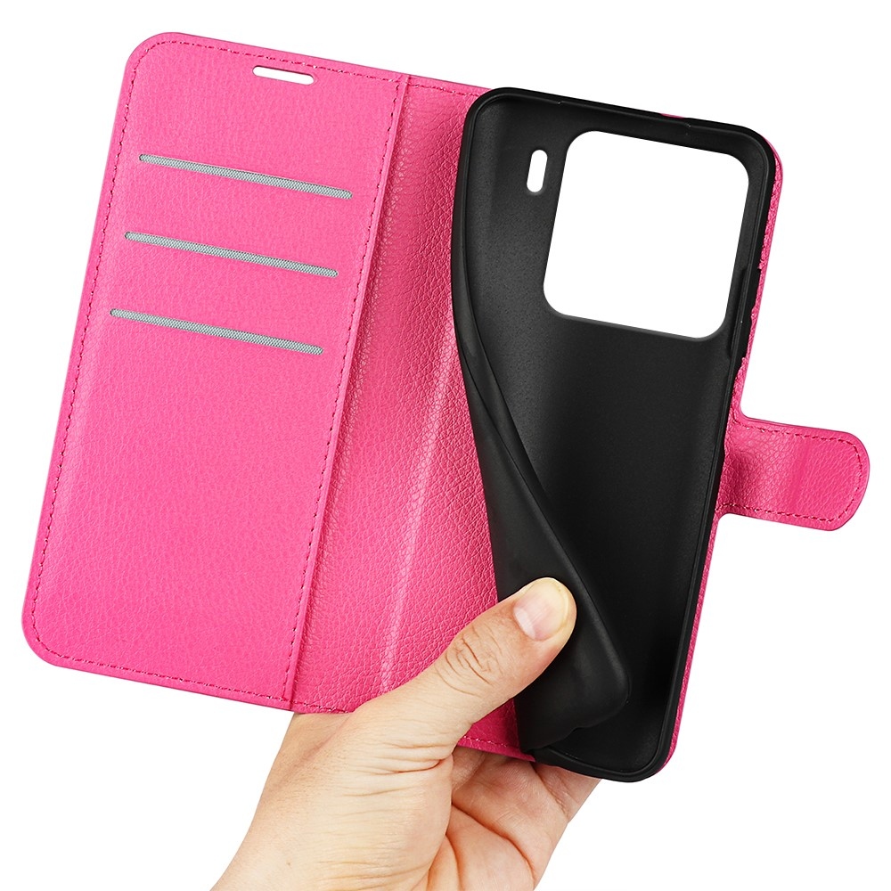 Litchi könyv tok Xiaomi 15 - rózsa