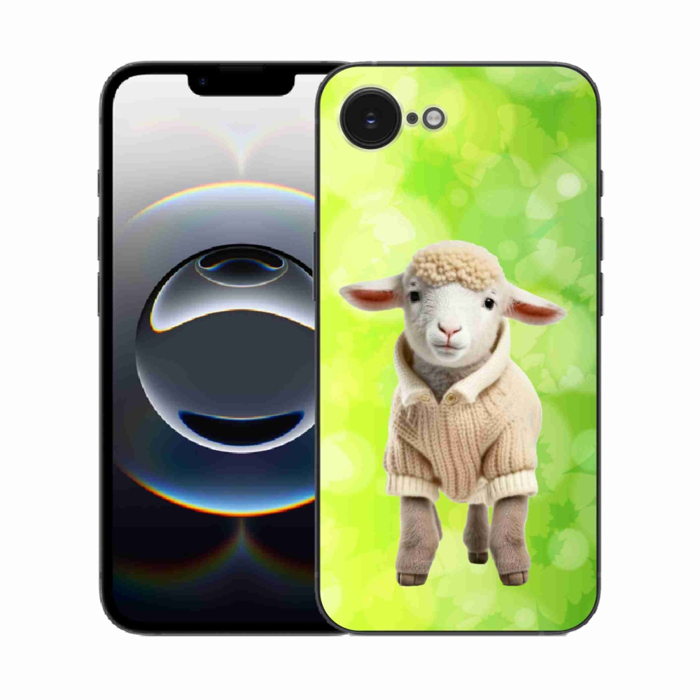 Gél borítás mmCase iPhone 16e készülékhez - bárány pulóverben