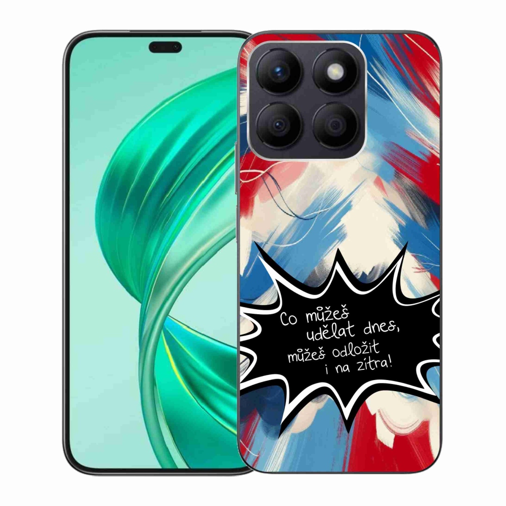 Gél borító mmCase a Honor X8b készülékhez - vicces szöveg 9 fekete háttér