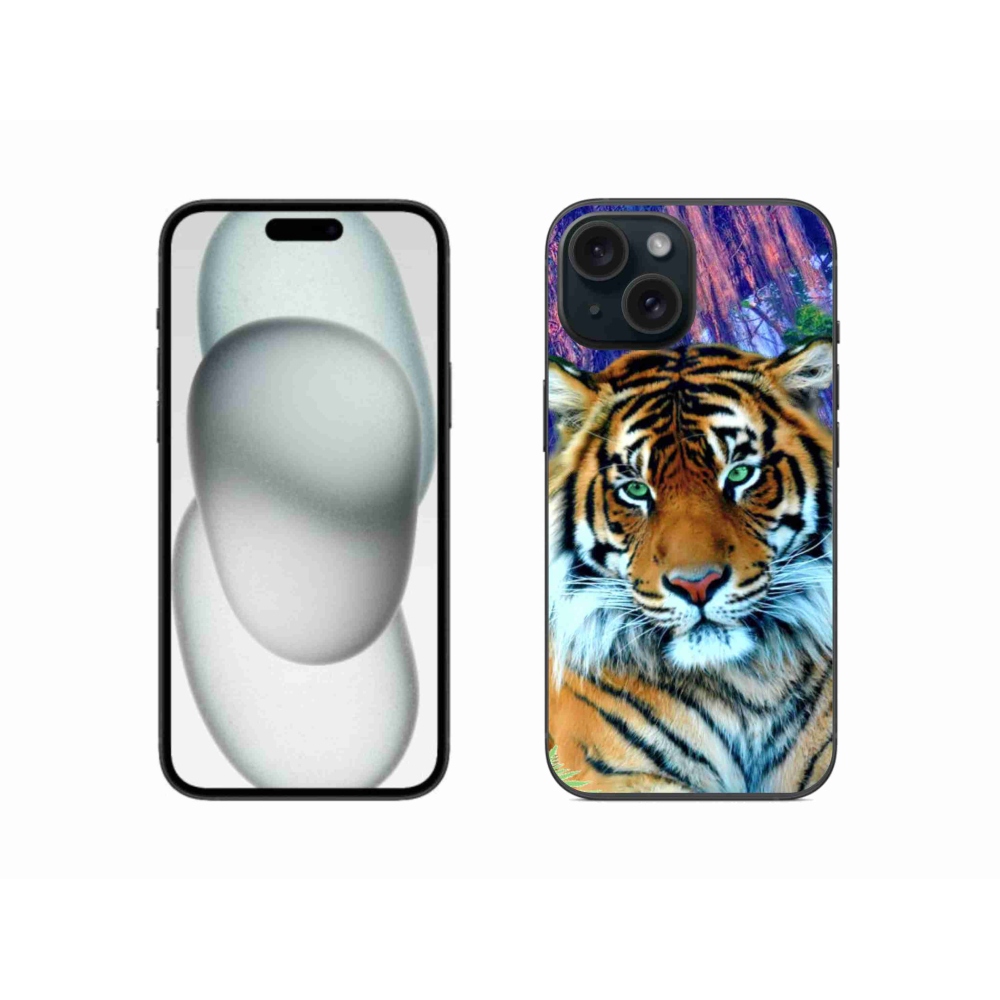 Gél tok mmCase iPhone 15 készülékhez - tigris