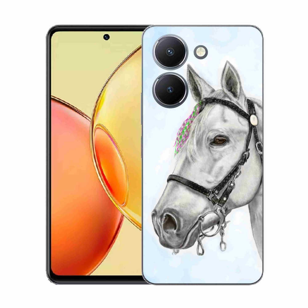 Zselés borítás mmCase a Vivo Y36-hoz - fehér ló 1