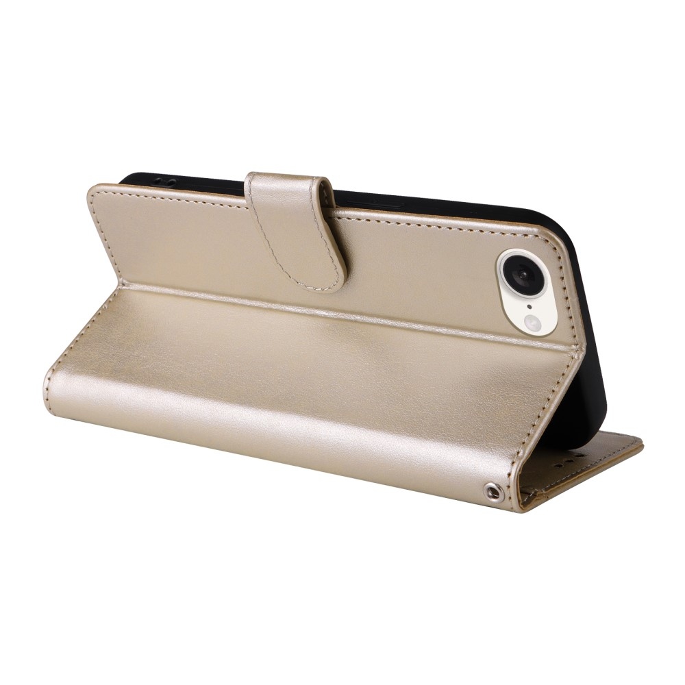 Virágos könyv tok iPhone 16e készülékhez - arany színű