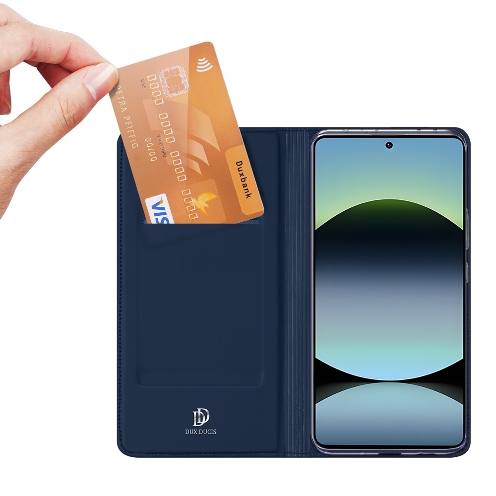 DUX könyv tok Xiaomi Redmi Note 14S-hez - sötétkék