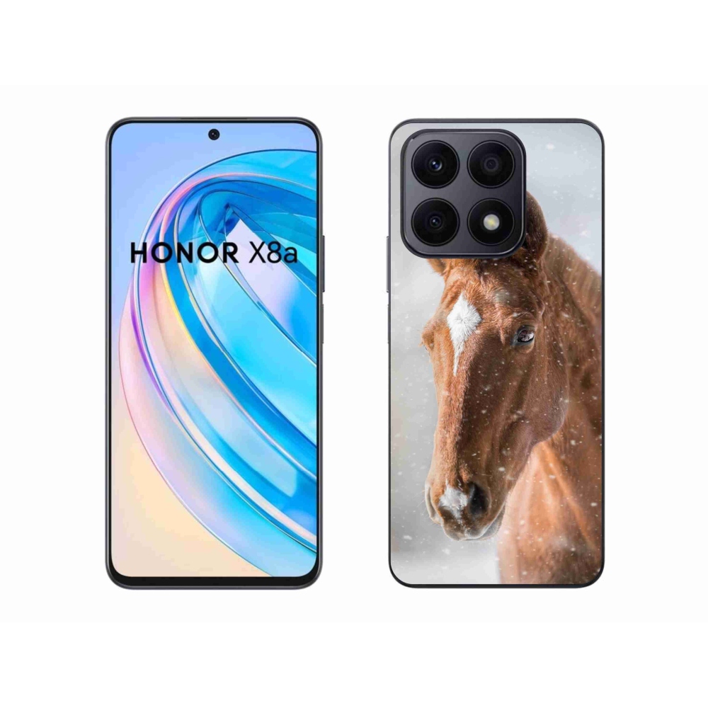 Zselés borítás mmCase a Honor X8a készülékhez - barna ló 2