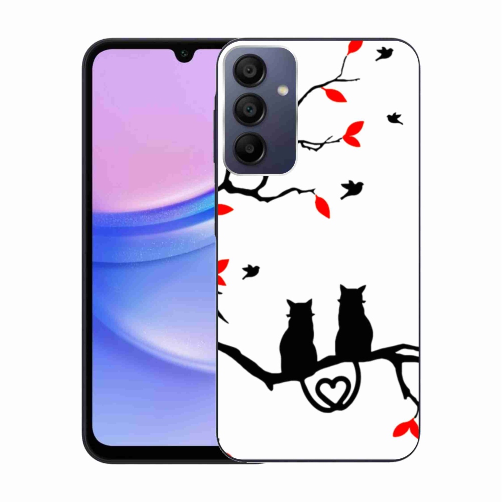 Gél borítás mmCase Samsung Galaxy A15 4G/5G - macska szeretet