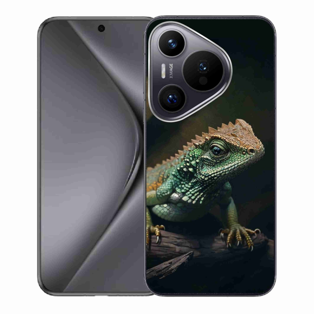 Gél borító mmCase a Huawei Pura 70 készülékhez - gyík