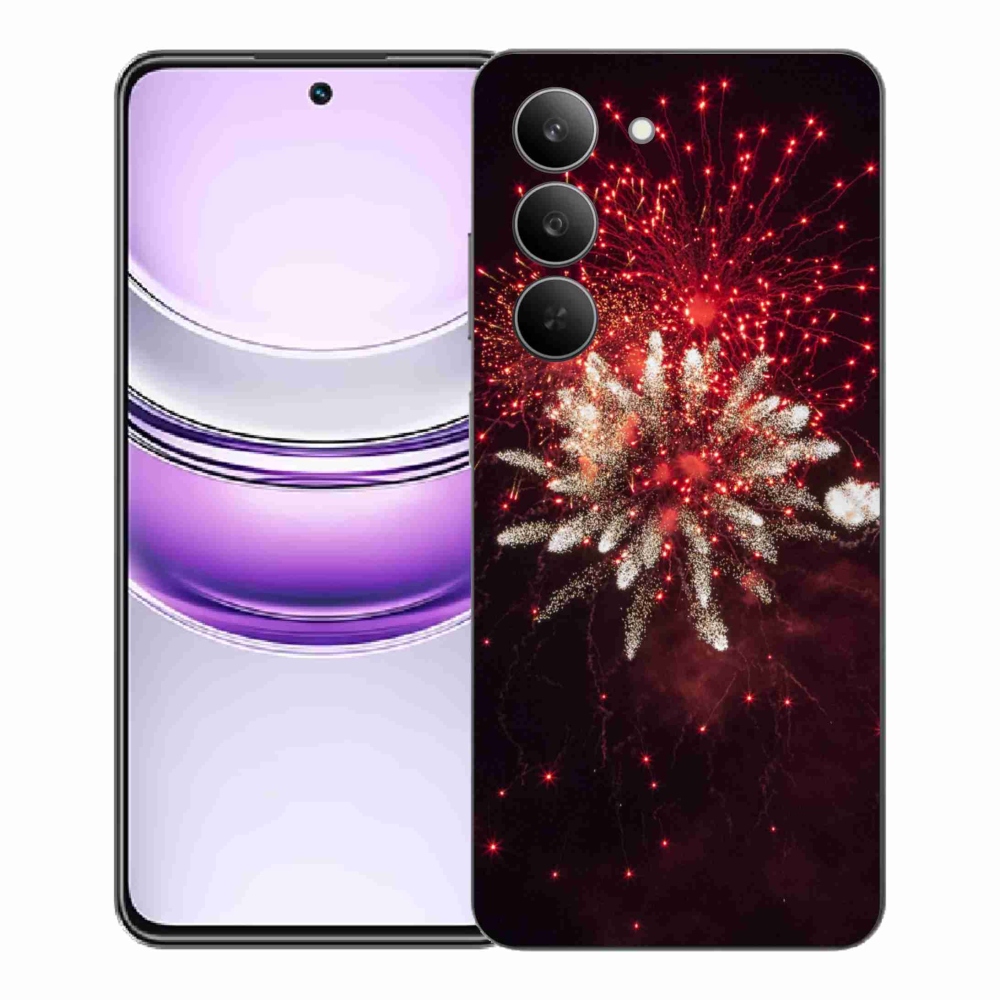 Gél borítás mmCase a Realme 14x 5G-hez - tűzijátékok