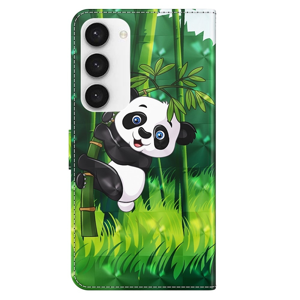 Nyomtatott könyv tok Samsung Galaxy S24 készülékhez - panda bambuszon