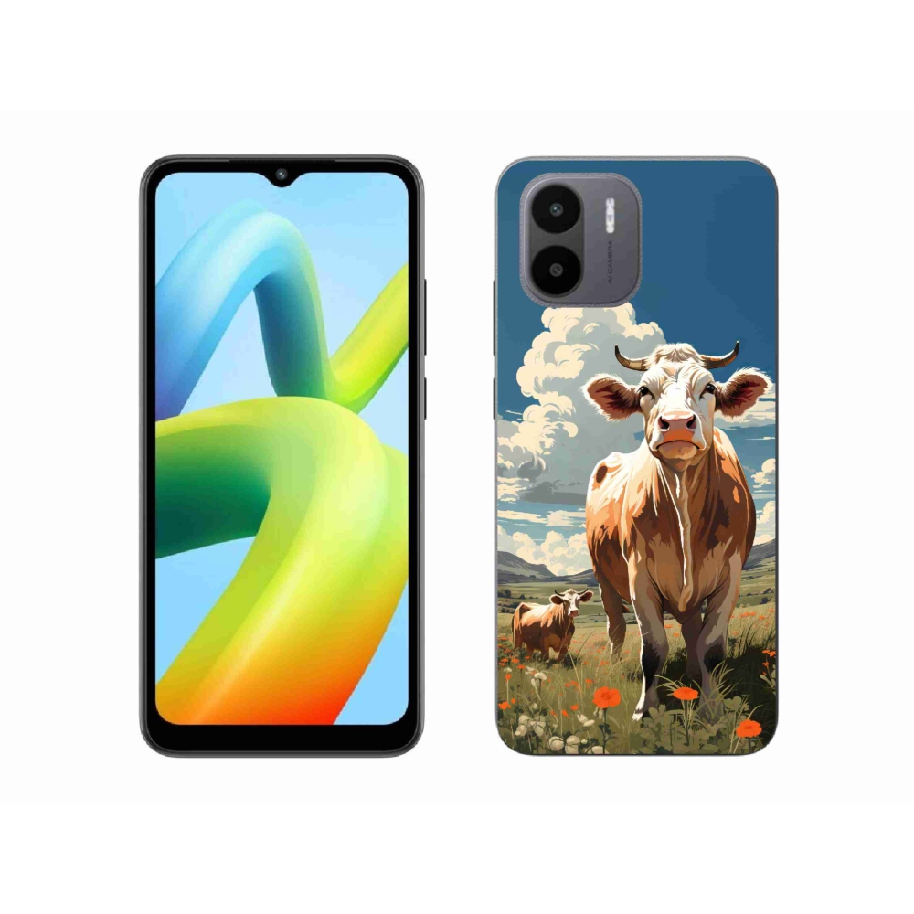 Gél borítás mmCase a Xiaomi Redmi A1/Redmi A2 készülékhez - tehenek a réten