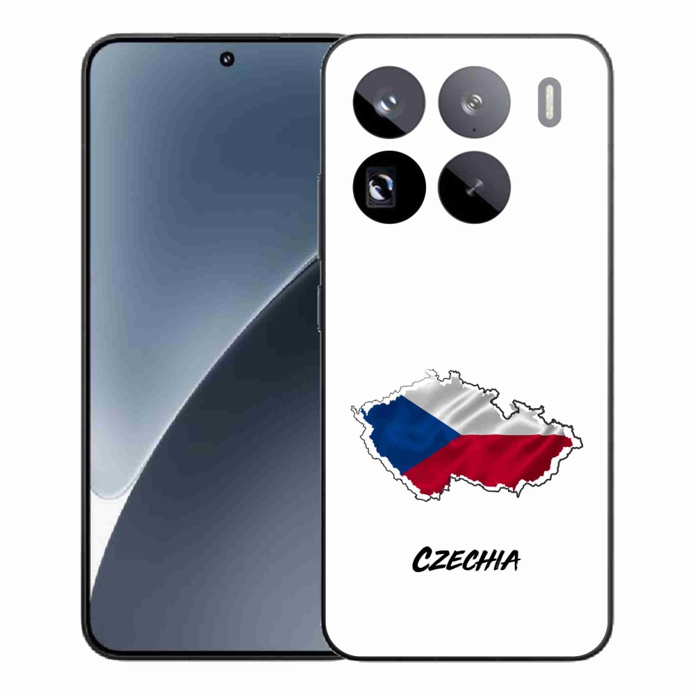 Gél borítás mmCase a Xiaomi 15 Pro - Csehország fehér háttérrel