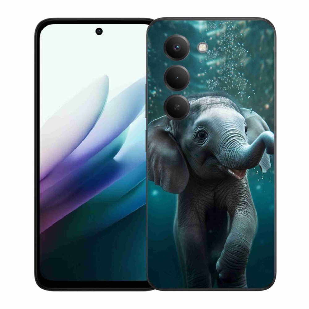 Gél borítás mmCase a Xiaomi Redmi 15 4G/5G (171mm) - elefánt a víz alatt