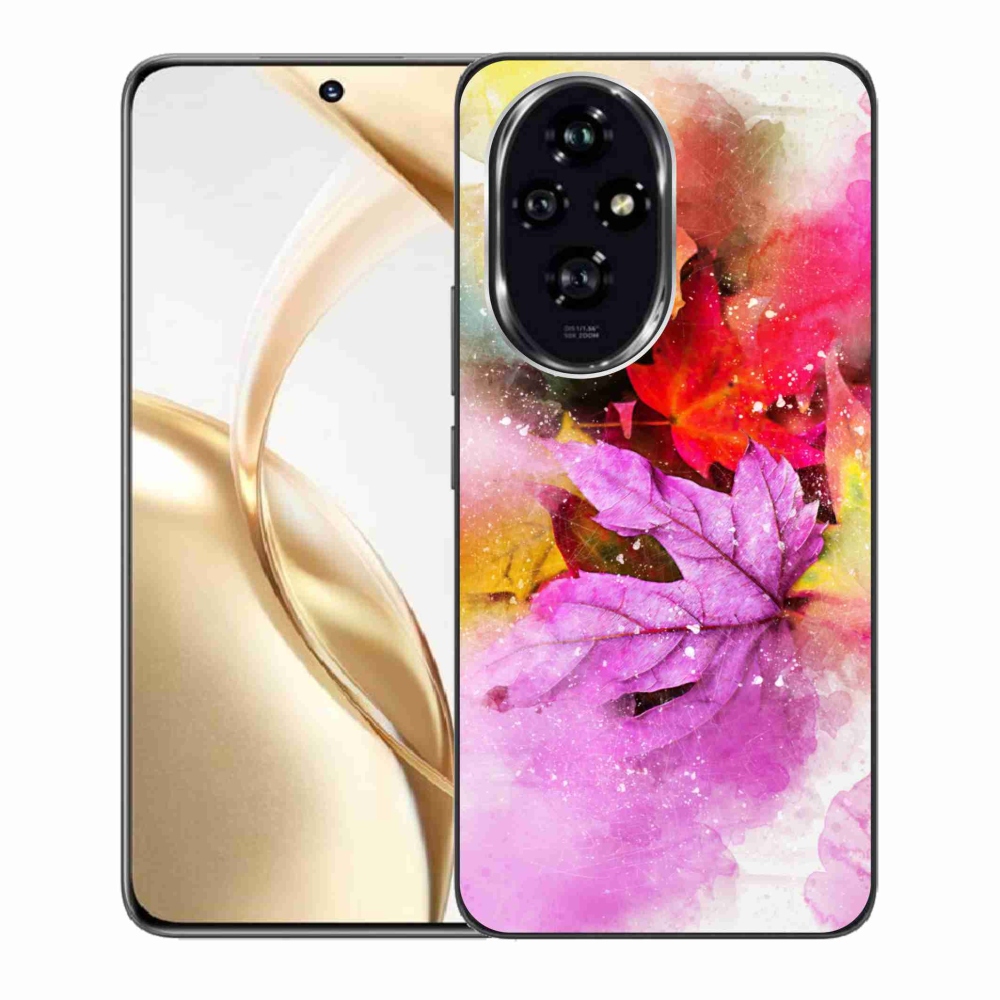 Zselés borító mmCase a Honor 200 5G készülékhez - színes levelek