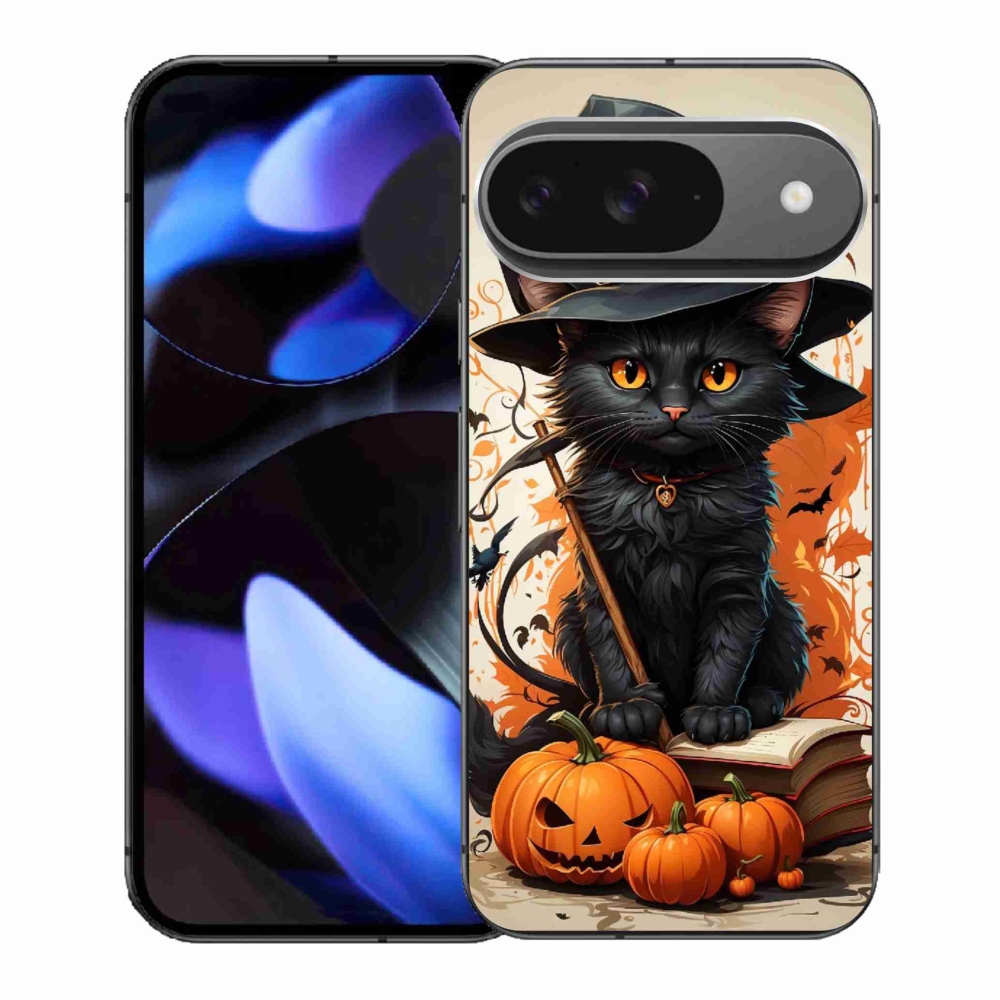 Zselés borítás mmCase a Google Pixel 9/9 Pro számára - macska varázsló